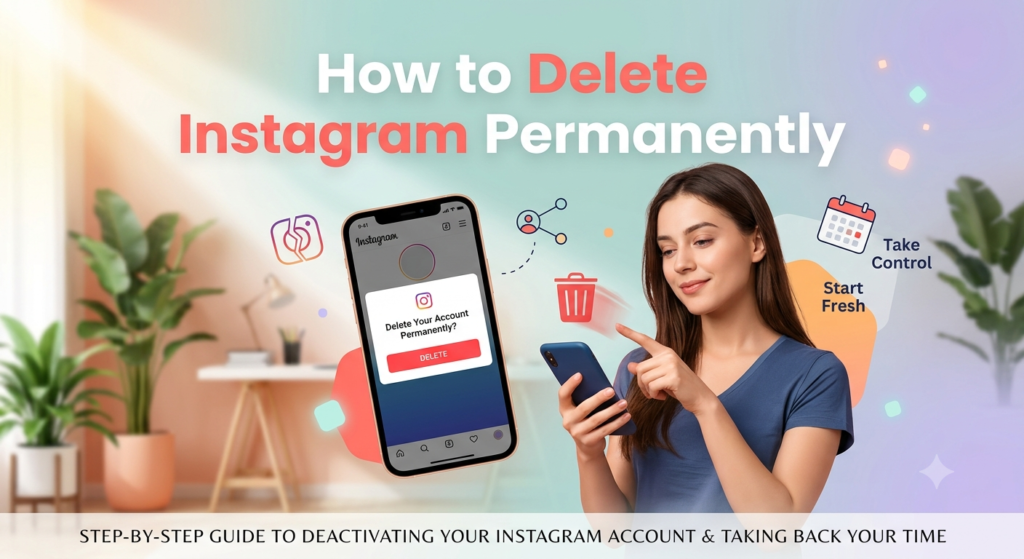 How to delete instagram permanently