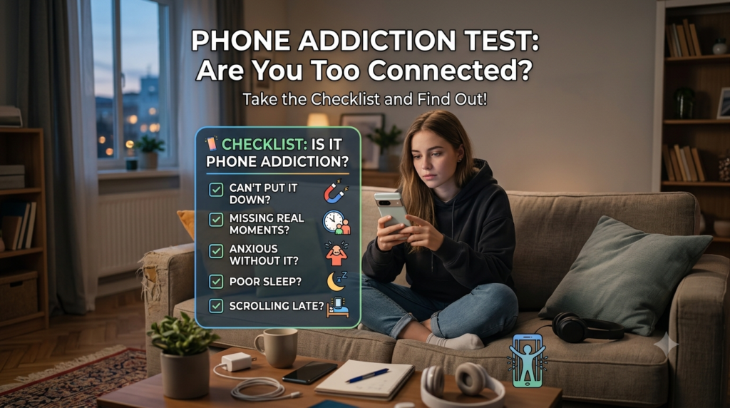 phone addiction test self assessment quiz India